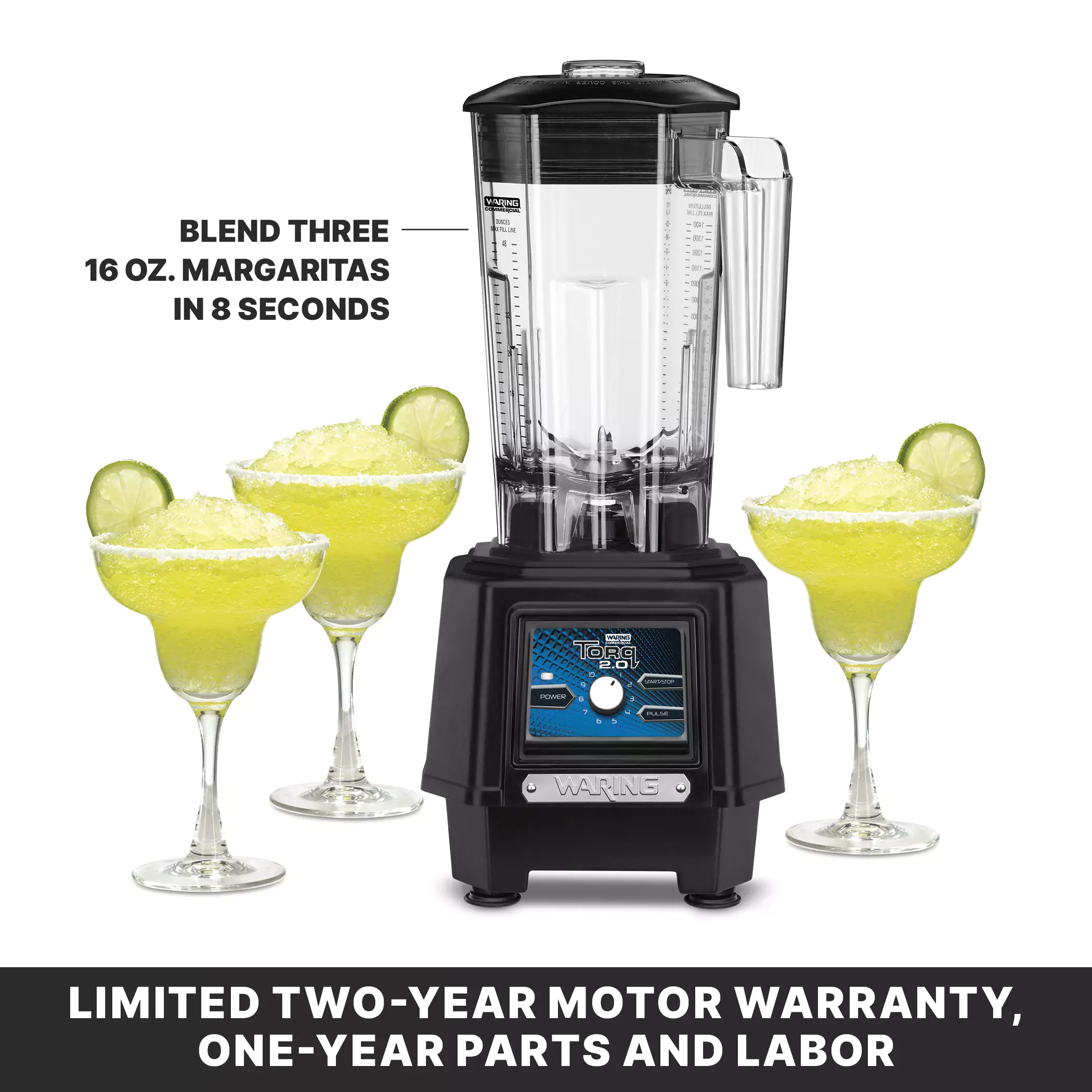 Torq 2.0 Blender with Electronic Touchpad and Variable Speed Control Dial with 48 oz. Copolyester Jar